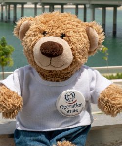 June 22, 2019 (Abu Dhabi, UAE) -Ted Smile enjoys the view from CCAD during the OS UAE 2019 Mission.  Image Courtesy Operation Smile UAE